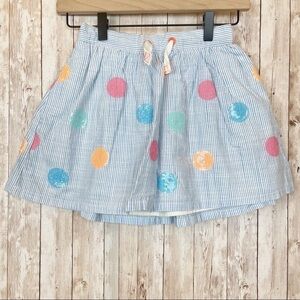 Cat & Jack Striped Multicolor Sequin Dotted Skirt Size Medium Girls